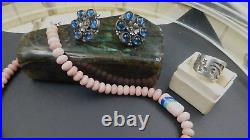 Beautiful sterling 925 lot Designer Jay KING necklace rare antique earing's ring