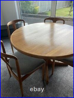 C 60s/70s Danish Teak Glostrup Mobelfabrik Dining Table. Beautiful Rare Piece