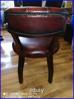 Captains leather desk chair Antique RARE Chesterfield Vintage Beautiful, Heavy