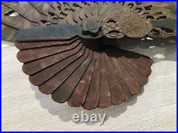 Chinese antique/vintage wooden fan. Rare and beautiful