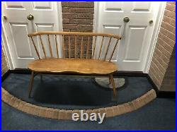 ERCOL Rare and Beautiful Antique Genuine Wood Love Seat
