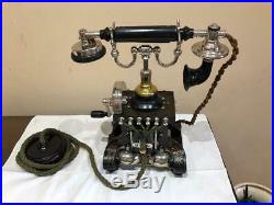 Early Rare Beautiful Skeleton Antique Telephone Peel Conner Great Condition