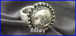 Exquisitely beautiful Ultra rare Saxon silver ring Please read Description L50m