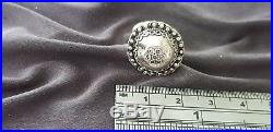 Exquisitely beautiful Ultra rare Saxon silver ring Please read Description L50m