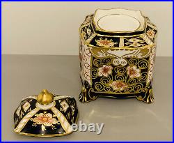 Extremely Rare Vintage Royal Crown Derby Imari 2451 Inkwell Beautiful