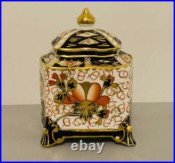 Extremely Rare Vintage Royal Crown Derby Imari 2451 Inkwell Beautiful