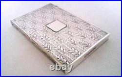 Extremely Rare and Beautiful Solid Silver Georgian Card Case 1832