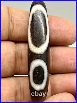 Founded Old rare Tibetan dzi 4 eye agate stone beautiful bead dzi 4 eyes