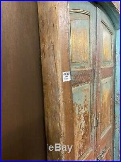 Indian Antique Rare Beautiful Painted rustic wooden Door with fram from Gujarat