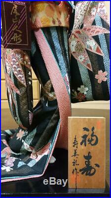 Japanese Antique Fortune FUKUJU Doll Geisha Kimono Beauty Rare From Japan FedEx