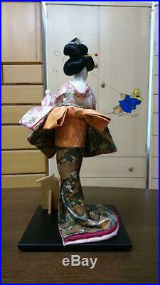 Japanese Antique Oyama Doll Geisha Kimono Lady Beauty Rare UNUSED Japan FedEx