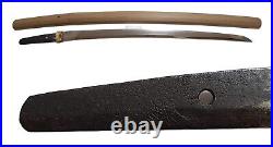 Long Wakizashi? (Koto)-Fujimitsu-saya Beautiful style & Rare! 52.4cm