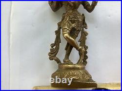 Lord VISHNU Rare Antique Bronze Carved Hindu Beautifully Detailed Figure Statue