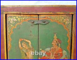 Old Antique Hand Craved Vintage Wooden Rare Beautiful Gold Painting Window Panel