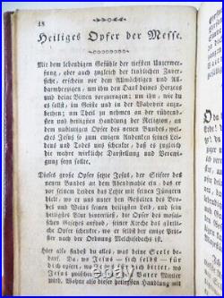 Old & rare German prayerbook, 1820 in beautiful gold-stamped binding