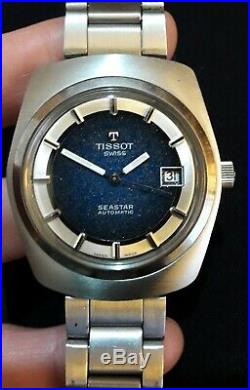 Original Vintage Tissot Swiss Seastar Automatic, Rare Beautiful Dial, 1970'ies