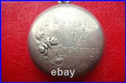 Our Lady Of Covadonga Rare Antique Beautiful Religious Pendant Case Box