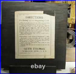PERFECT! Antique Seth Thomas 1900's Adamantine Mantle Clock CLASSIC RARE BEAUTY