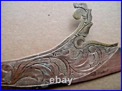 Page Turner Letter Opener Copper/Brass Beautifully Engraved, Rare Antique