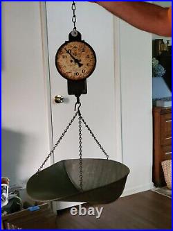 RAREANTIQUE 20 Lb HANGING SCALE! MADE IN NEW YORK CITY BEAUTIFUL