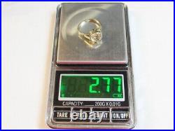 RARE AMAZING Russian Vintage Ring Rock Crystal Silver 875 Size 7. 5 Soviet Era