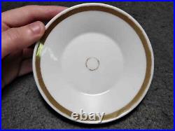RARE ANTIQUE BEAUTIFUL FRENCH PORCELAIN GOLD CUP With STRANGE SYMBOLS XIX