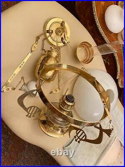 RARE Antique BEAUTIFUL Adjustable Hanging Chain Lamp Pendant Pendel Lamp