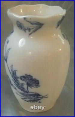 RARE Antique Beautiful Vase 1891 A. Bros Ashworth Brothers Spray Blue England