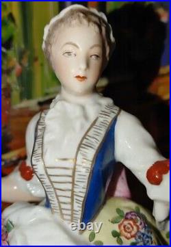 RARE Antique Made in France Marked Porcelain Figurine Statue Beautiful Princess