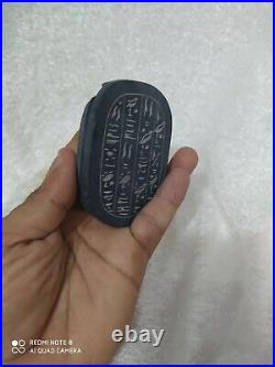 RARE Beautiful ANCIENT EGYPTIAN ANTIQUE Scarab Pharaonic Granite Handmade bc