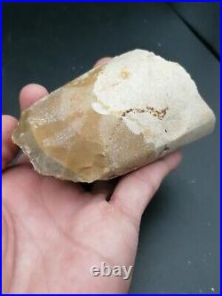 RARE Beautiful Neolithic partial polished Axe in banded flint Dordogne France