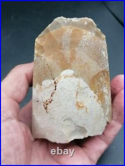 RARE Beautiful Neolithic partial polished Axe in banded flint Dordogne France