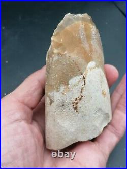 RARE Beautiful Neolithic partial polished Axe in banded flint Dordogne France