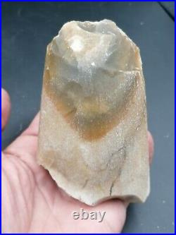 RARE Beautiful Neolithic partial polished Axe in banded flint Dordogne France