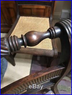 RARE English Regency 1805-1810 Rosewood Chairs MORGAN & SANDERS BEAUTIFUL