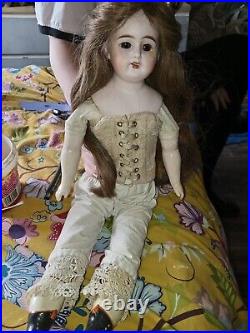 RARE FIND! GEN ANTIQUE DRESSEL & KLOCH Dept 1 Antique Bisque Doll 18 BEAUTY