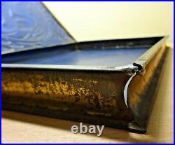RARE c1920 STUNNING Art Nouveau Antique Tin Book Box BEAUTIFUL Metal HIDDEN