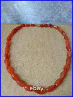 RARE old antique Beautiful cornelian Jewelry Collectible Necklace VINTAGE