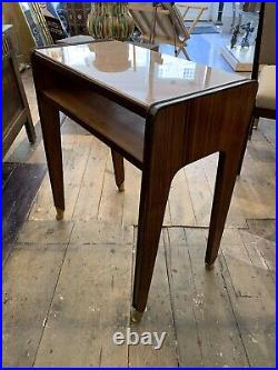 Rare And Beautiful Vittorio Dassi (1893-1973) Side Table. Original Glass Top