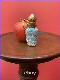 Rare Antique 1800's Italian Venetian millefiori perfume scent bottle Beautiful