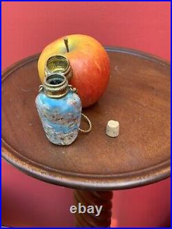 Rare Antique 1800's Italian Venetian millefiori perfume scent bottle Beautiful