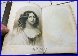 Rare Antique 1855 BOOK of BEAUTY Early USA Feminist Literature no reserve