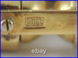 Rare Antique 18k Solid Gold Doctors Thermometer Mechanical Pencil & Case Pendant