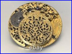 Rare Antique -1900s- French Brooch made from the mechanism of a Men pocket watch