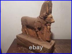 Rare Antique Ancient Egyptian Bug Statue God Hathor Cow beauty music dance2480BC