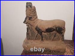 Rare Antique Ancient Egyptian Bug Statue God Hathor Cow beauty music dance2480BC