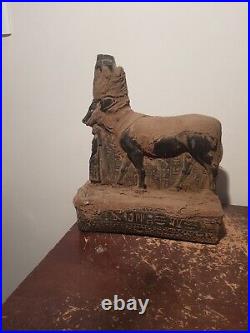 Rare Antique Ancient Egyptian Bug Statue God Hathor Cow beauty music dance2480BC