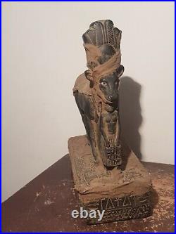 Rare Antique Ancient Egyptian Bug Statue God Hathor Cow beauty music dance2480BC