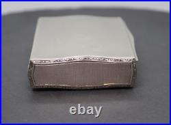 Rare Antique Art Deco Sterling Silver 935 Snuff Box Beautiful Gilded Very Heavy