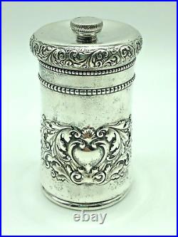 Rare Antique Beautiful Art Nouveau Gorham Sterling Silver Pepper Mill Grinder